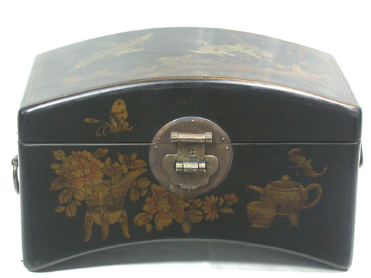 caa001 Chinese Leather Wood CD Box