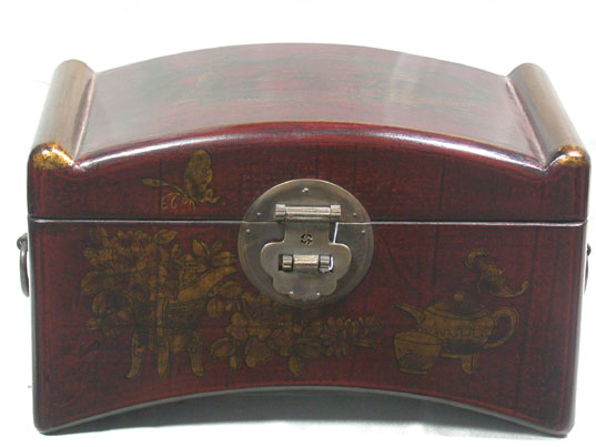 caa003 Chinese Leather Wood CD Box