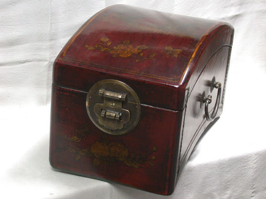 caa006 Chinese Leather Wood CD Box