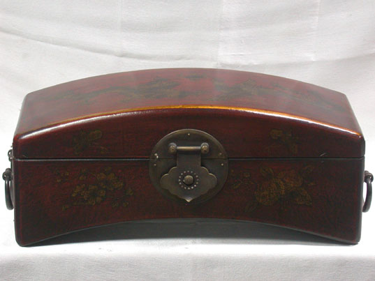 cab008 Chinese Leather Wood Wine Box Carrier