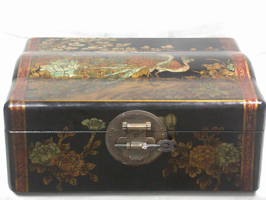 cab009 Chinese Leather Wood Wine Box Carrier