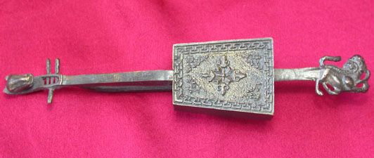cea0026 Mongolia Horse Musical Instrument Copper Lock