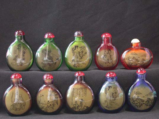 snuxxx5 Wholesale Chinese Inside Painted Painting Glass Snuff Bottle