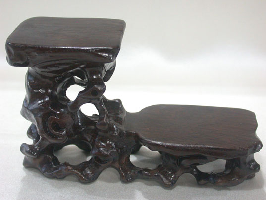 wd03 Wholesale Wood Stand of netsuke, snuff bottle, carving 5"x2"x3"